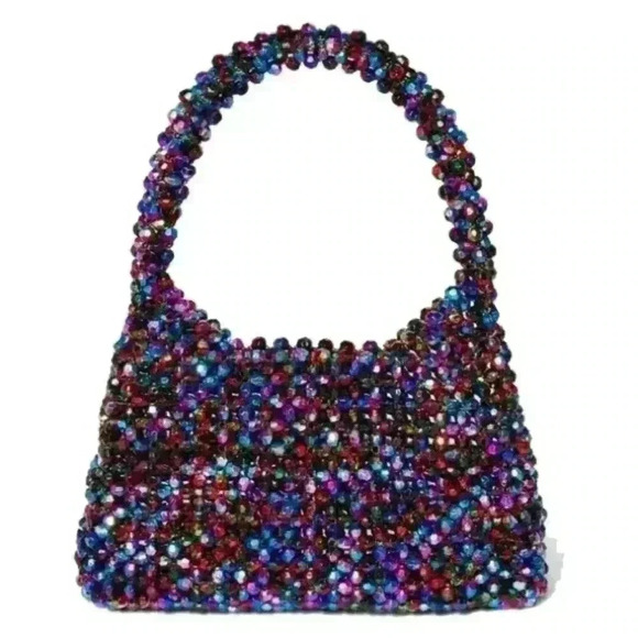 Colorful Beaded Shoulder Bag - Picture 1 of 4